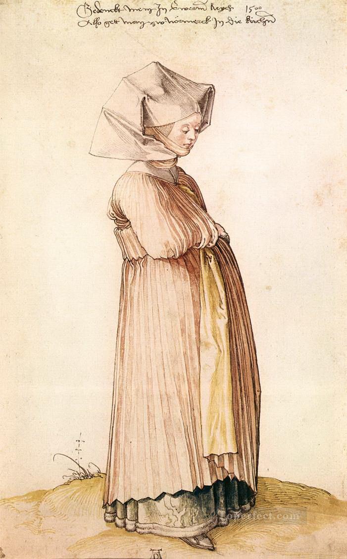 Nuremberg Woman Dressed for Church Albrecht Durer Oil Paintings